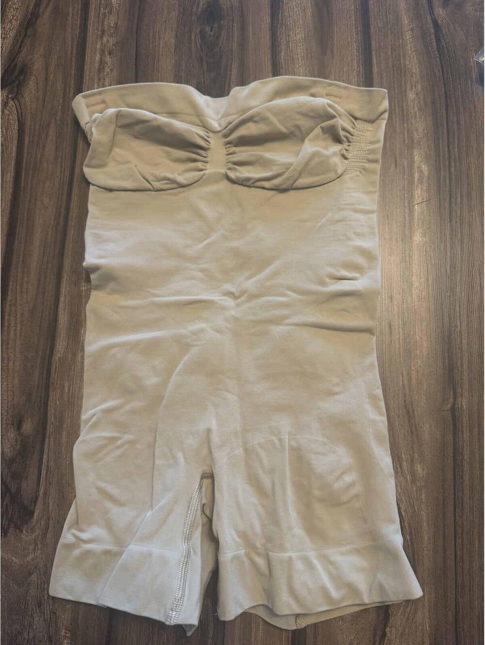Skims Strapless Shapewear Bodysuit Beige Size L